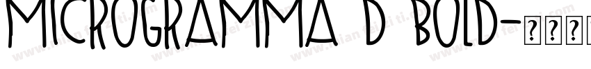 Microgramma D Bold字体转换